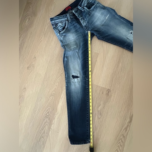 Jack & Jones Intelligence Slim/Glenn Blue Denim Button Fly Jeans Size 28x32- - Picture 5 of 8